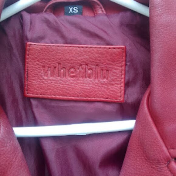 Betsy Womens Fashion Leather Jacket in Oxblood - Picture 5 of 5